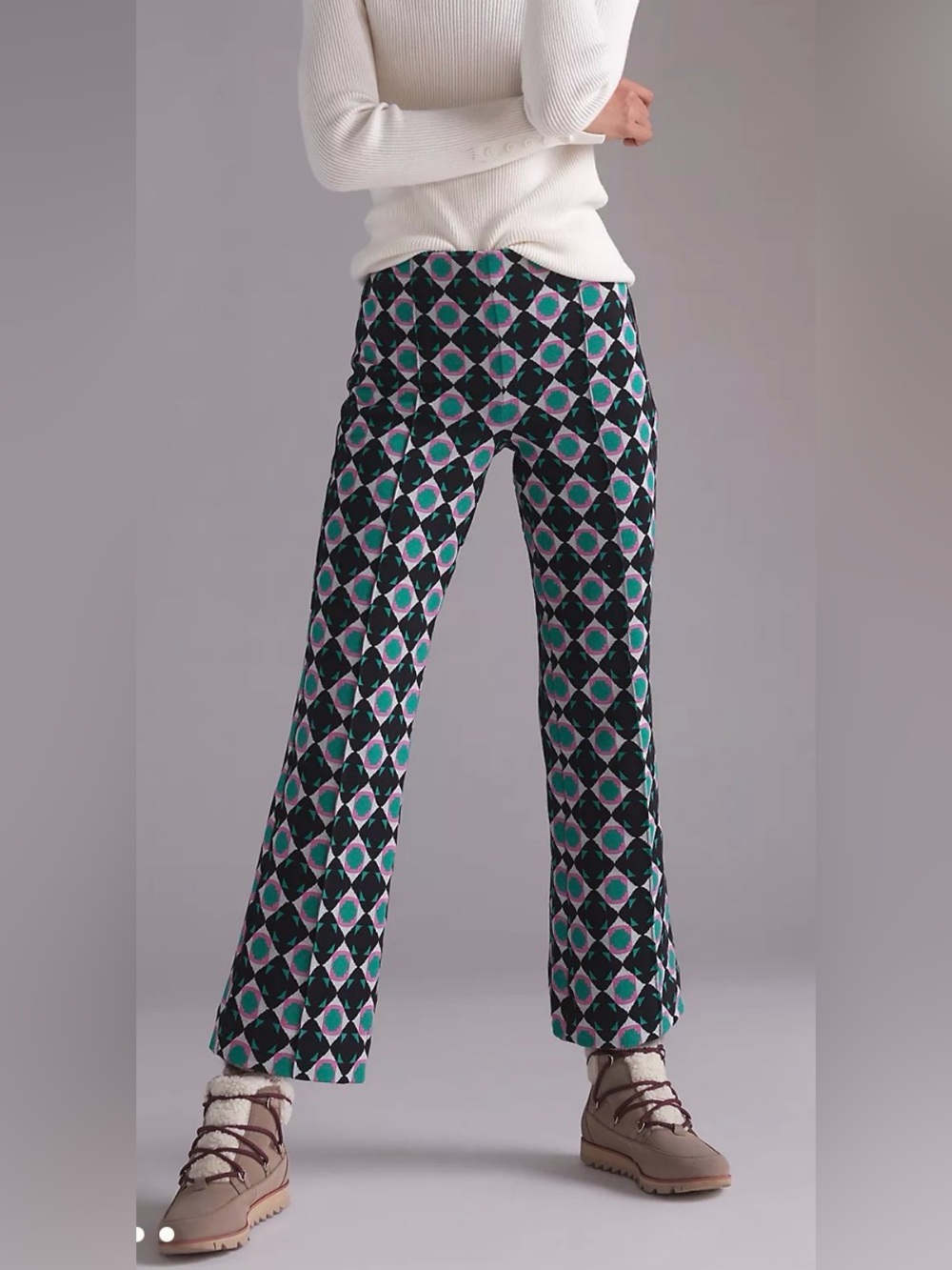 Maeve by Anthropologie The Margot Kick-Flare Cropped Pants